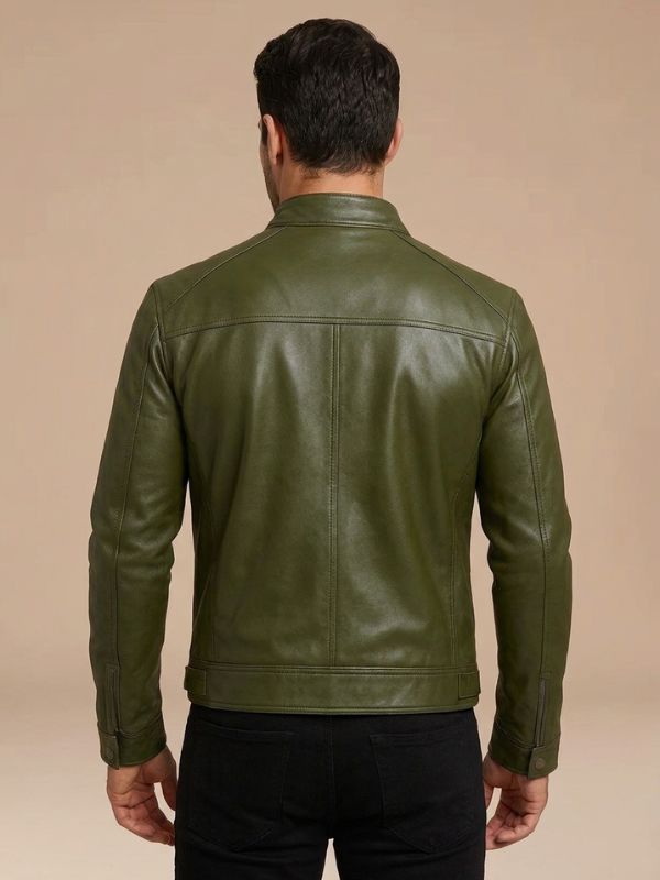 Cafe Racer Leather Jacket