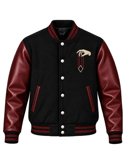 Halloween Marionette Hand Varsity Jacket