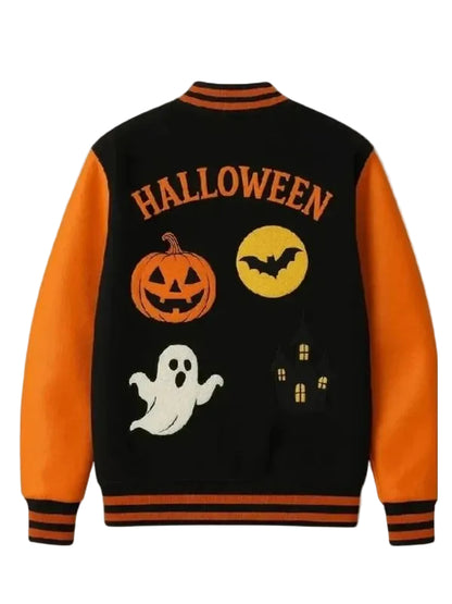 Haunted House Skeleton Varsity Jacket