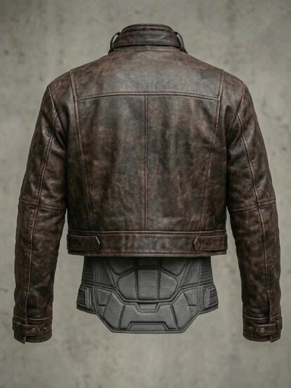 DC Titans Jason Todd Distressed Leather Jacket