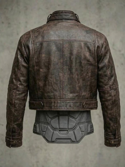 DC Titans Jason Todd Distressed Leather Jacket