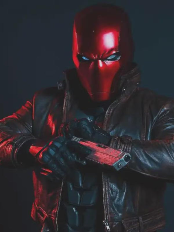 Jason Todd Distressed Brown Leather Jacket