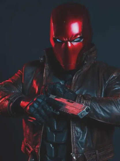 Jason Todd Distressed Brown Leather Jacket