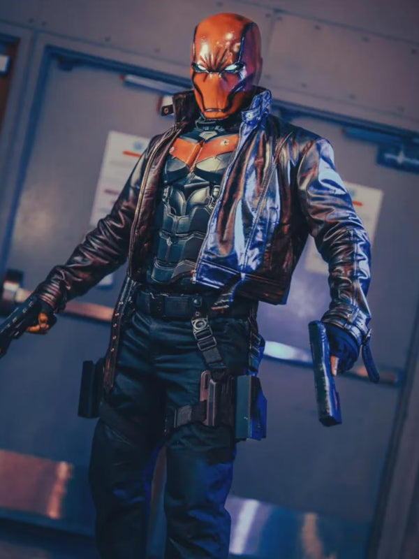 Jason Todd Distressed Brown Leather Jacket