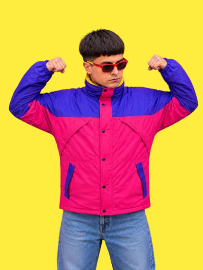 Oliver Tree 90s Retro Windbreaker Jacket-men