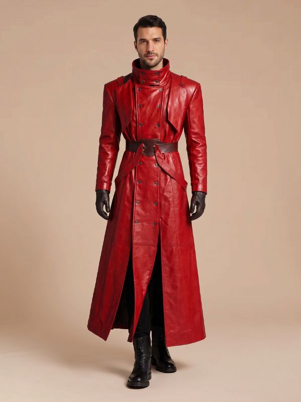 Vash Costume Stampede Halloween Cosplay Long Coat